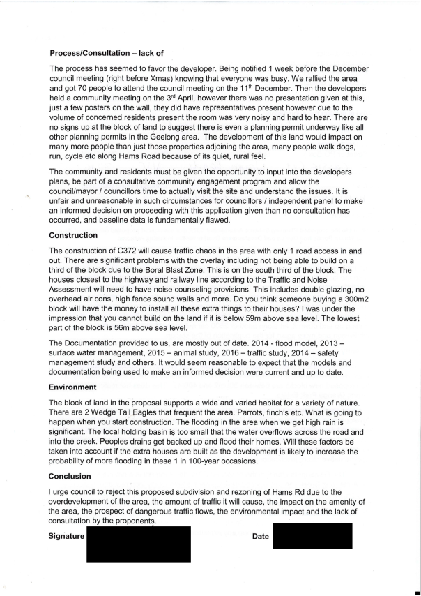 Pro forma letter - page 2