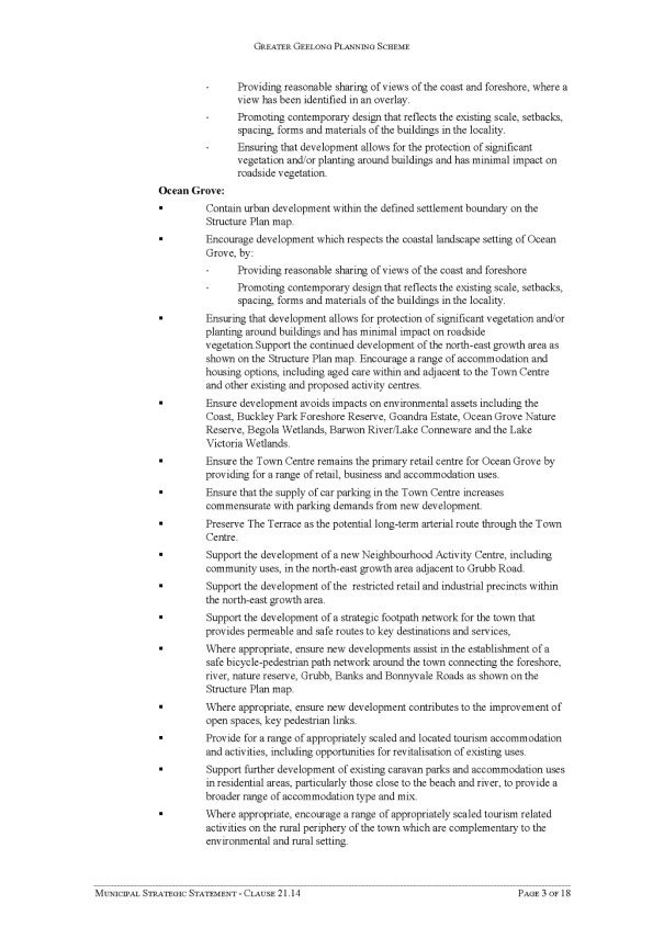Municipal Strategic Statement - Clause 21.14 - Page 3 of 18