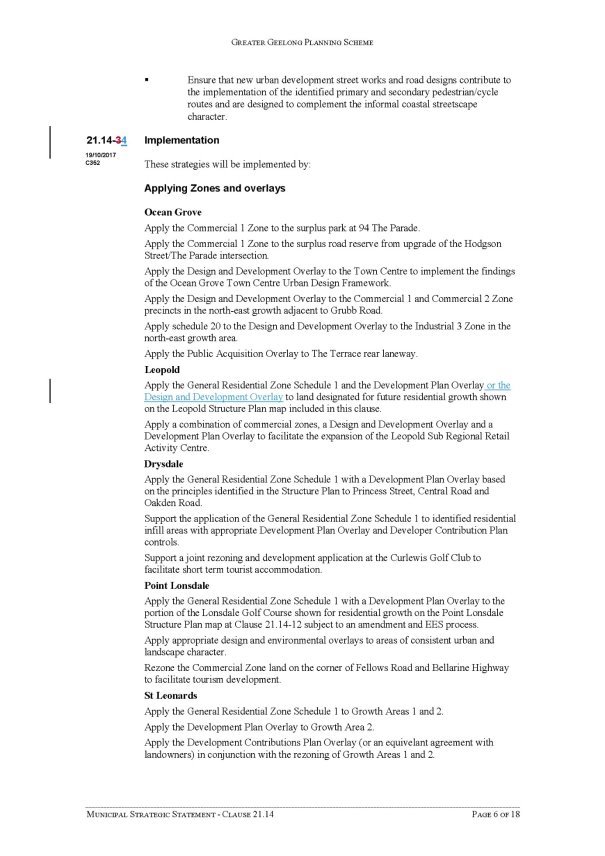 Municipal Strategic Statement - Clause 21.14 - Page 6 of 18