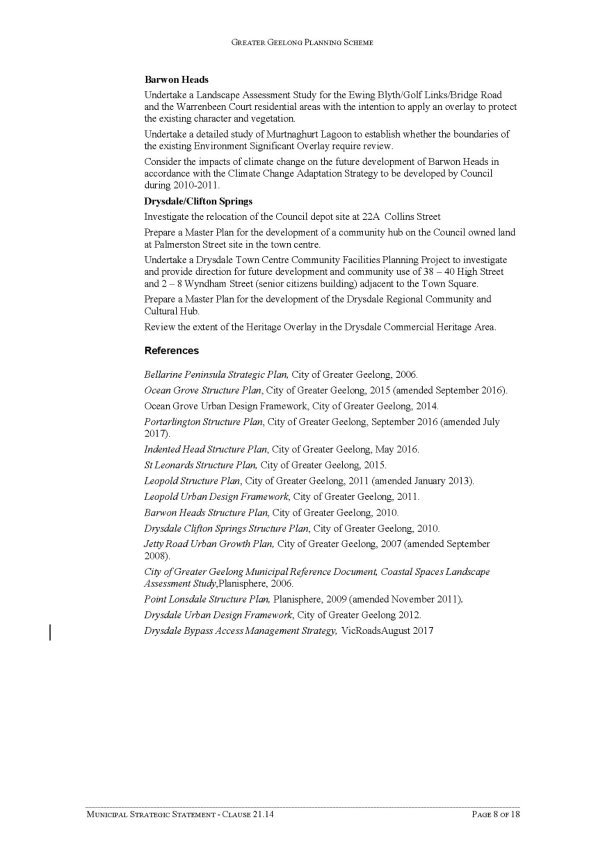 Municipal Strategic Statement - Clause 21.14 - Page 8 of 18