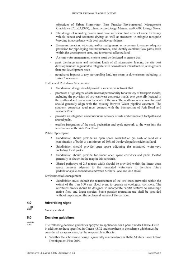 Overlays - Clause 43.02 - Schedule 43 - Page 2 of 3