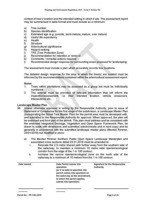Planning Permit Number PP-1463-2016 - Page 9 of 23