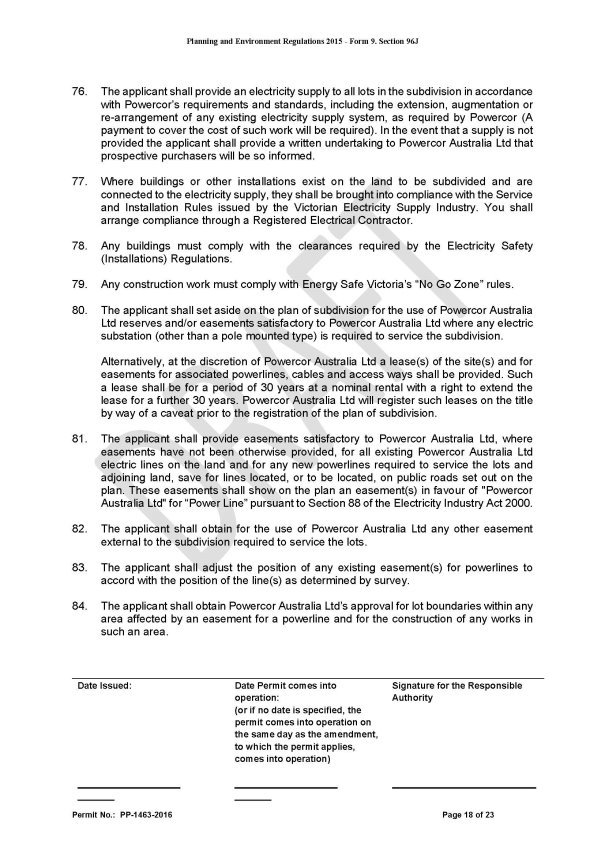 Planning Permit Number PP-1463-2016 - Page 18 of 23