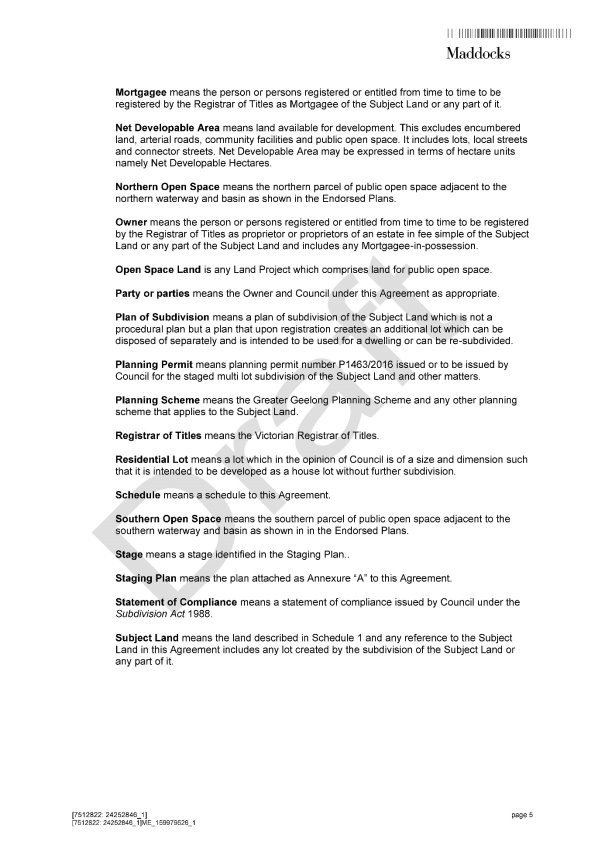 Section 173 agreement - Page 5