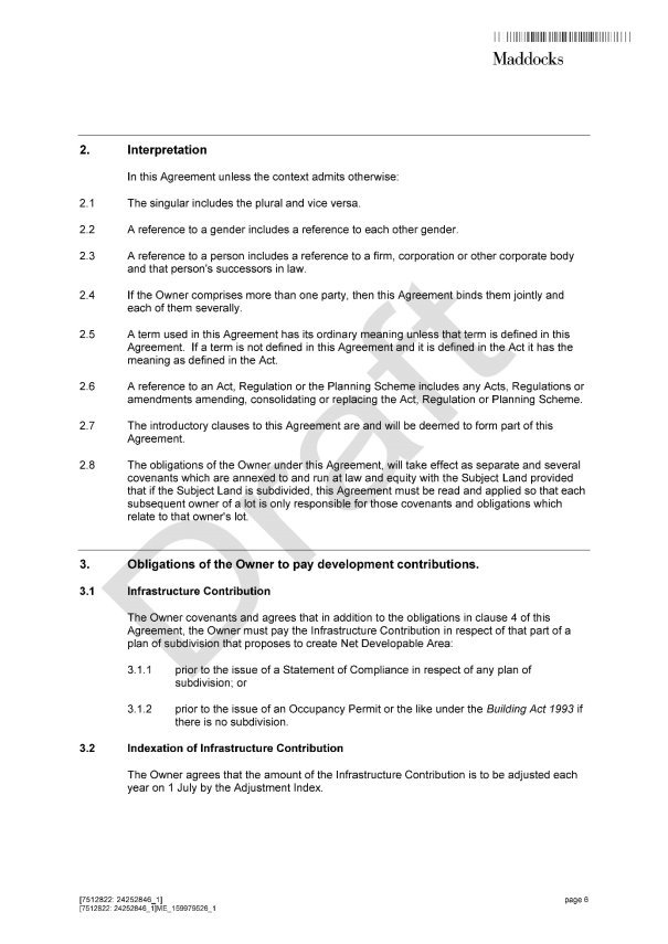 Section 173 agreement - Page 6