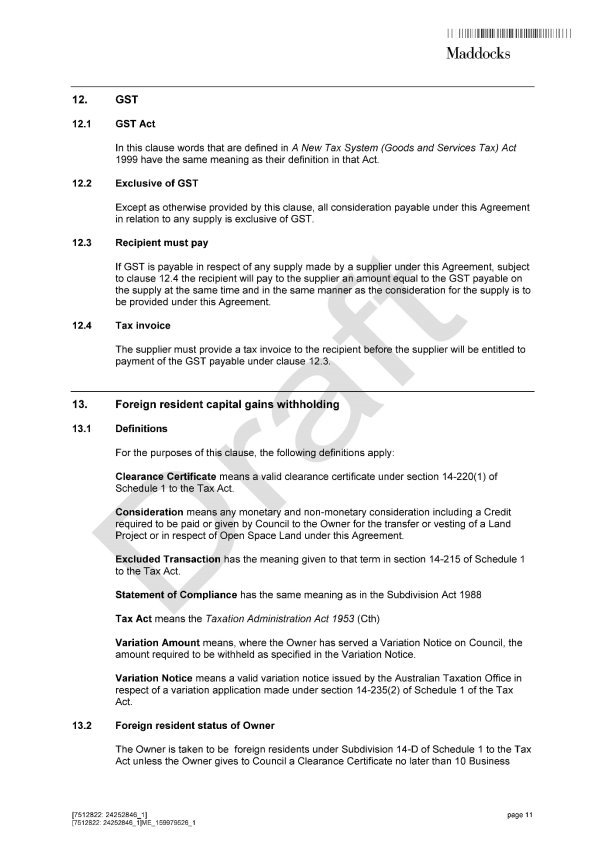 Section 173 agreement - Page 11