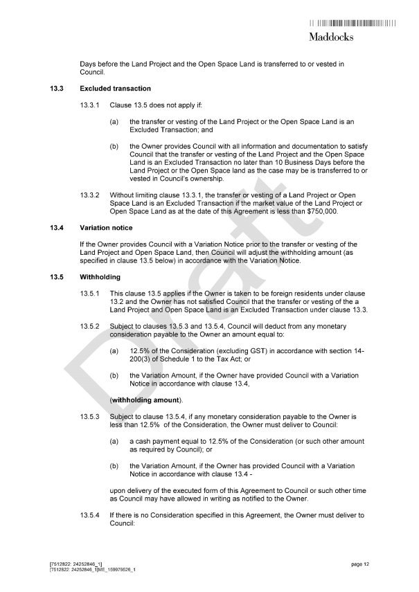 Section 173 agreement - Page 12