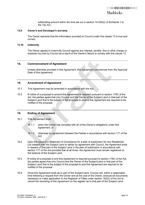 Section 173 agreement - Page 14