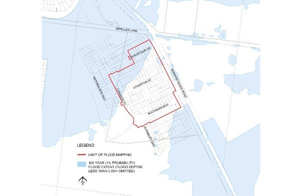 Current flood map