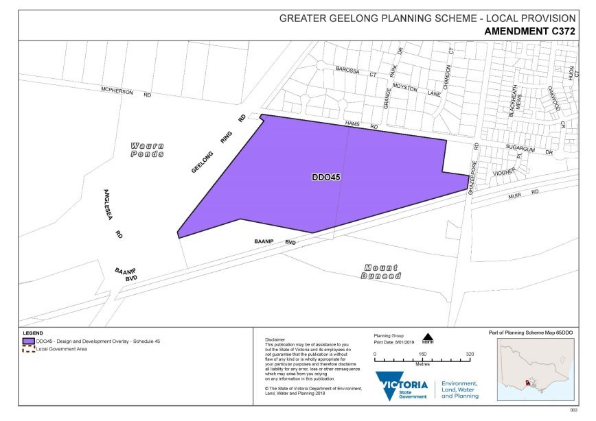 Amendment C372 - part of Planning Scheme Map 65DDO