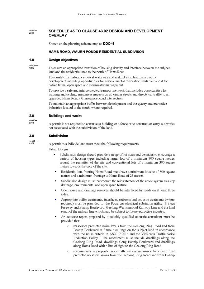 Overlays - Claue 43.02 - Schedule 45 - Page 1 of 3