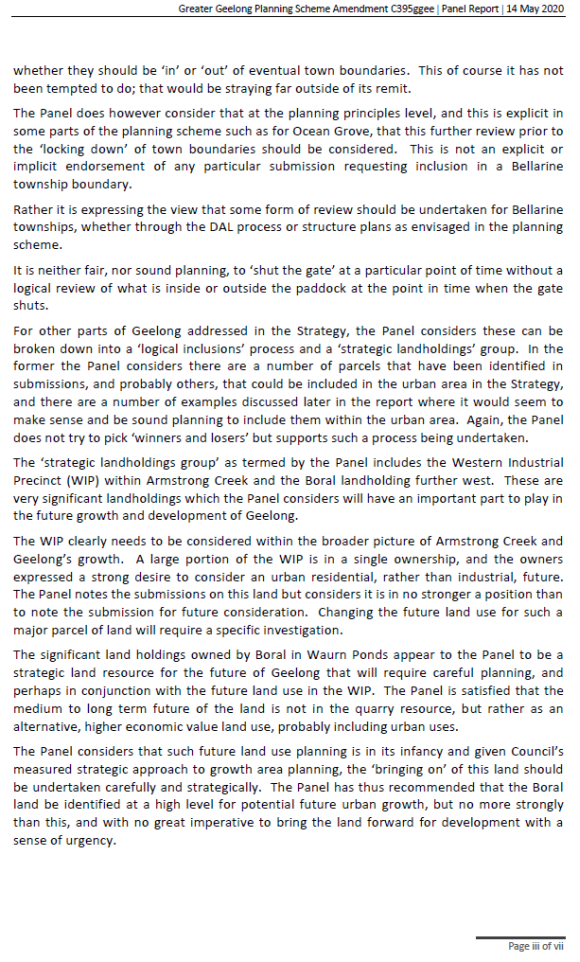 Panel Report Executive Summary - Page 3 of 7