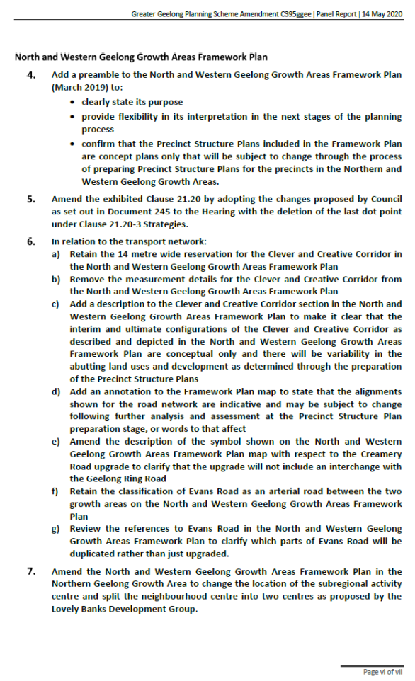 Panel Report Executive Summary - Page 6 of 7