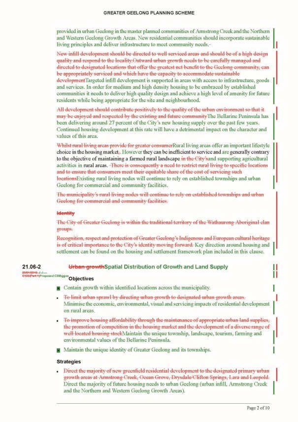 Amendment C395ggee  - Clause 21.06 page 2 of 10