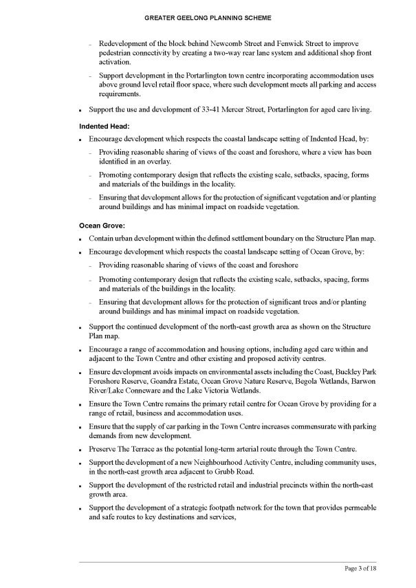 Amendment C395ggee  - Clause 21.14 page 3 of 18