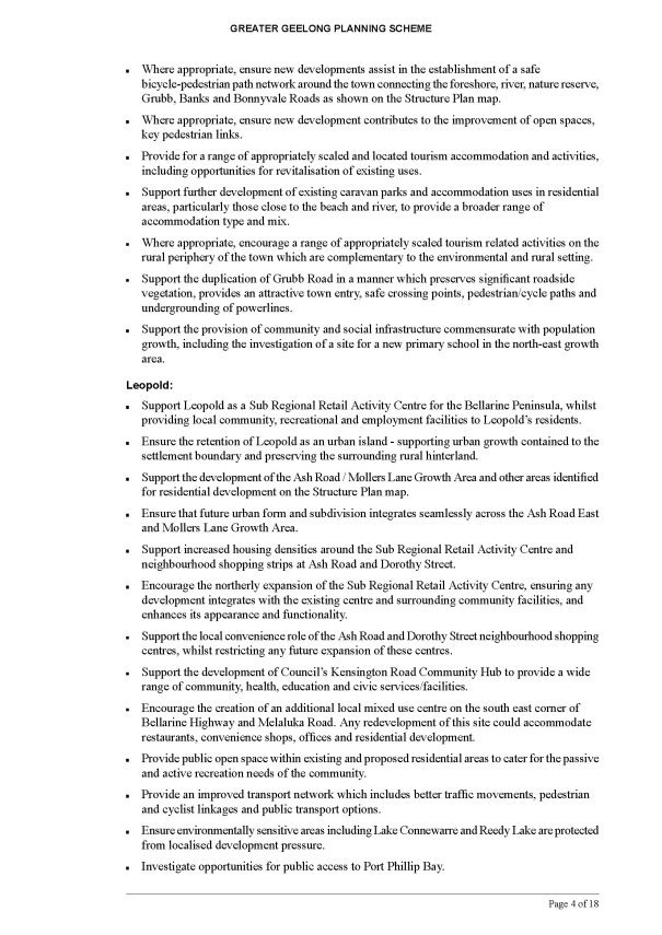 Amendment C395ggee  - Clause 21.14 page 4 of 18