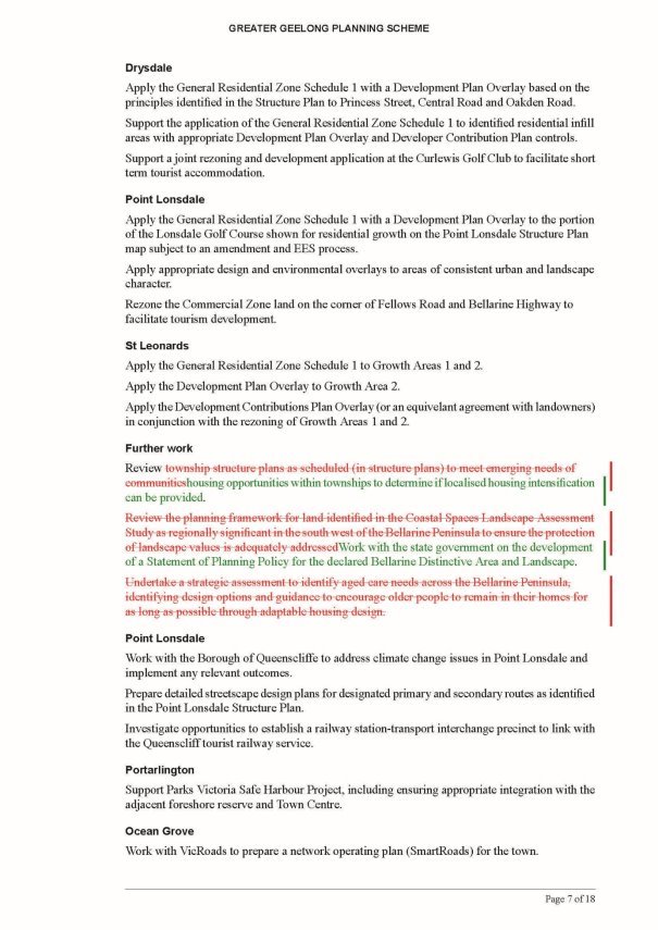 Amendment C395ggee  - Clause 21.14 page 7 of 18