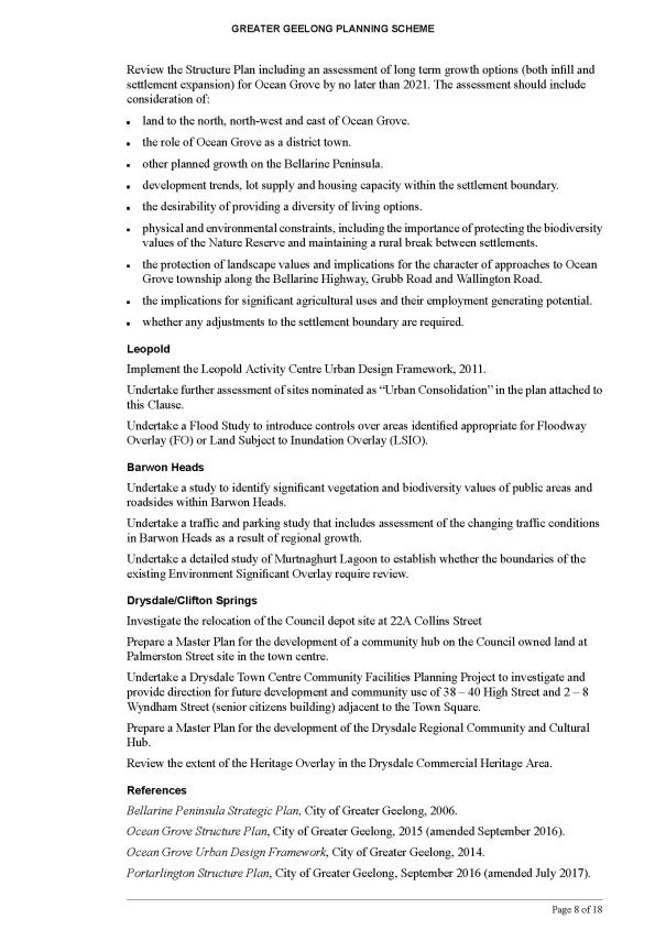 Amendment C395ggee  - Clause 21.14 page 8 of 18