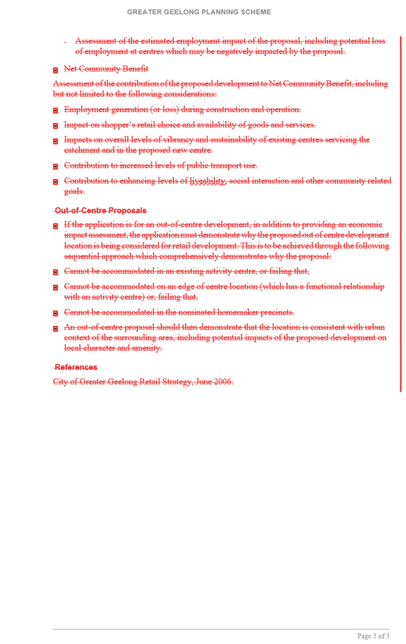 Amendment C393  - Clause 22.03 page 3 of 3