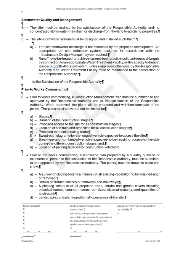 Planning Permit PP-6-2017 - page 2 of 12 pages