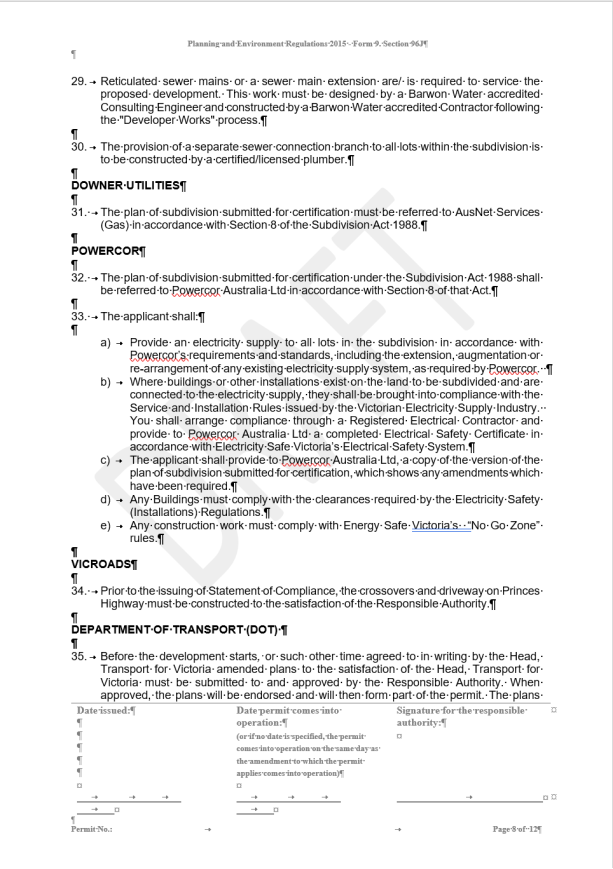 Planning Permit PP-6-2017 - page 8 of 12 pages