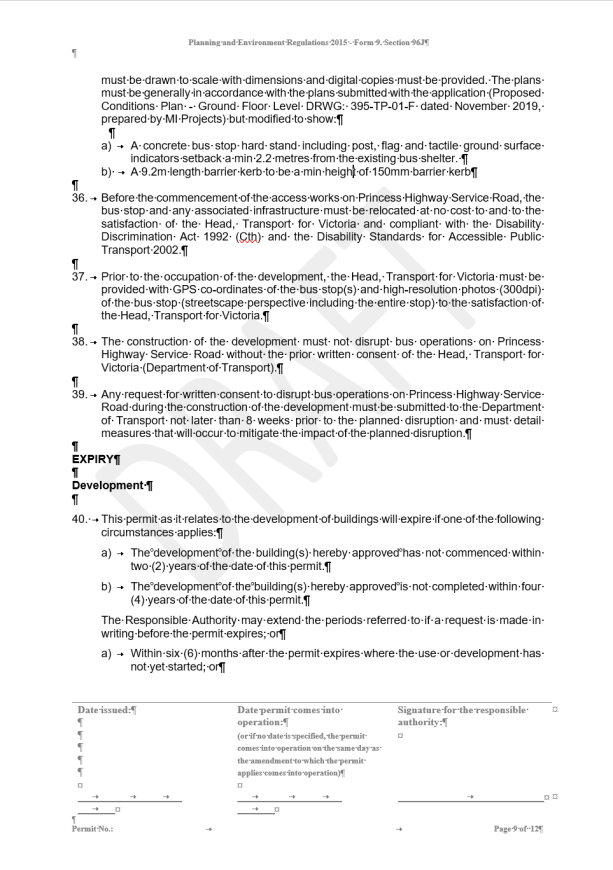 Planning Permit PP-6-2017 - page 9 of 12 pages