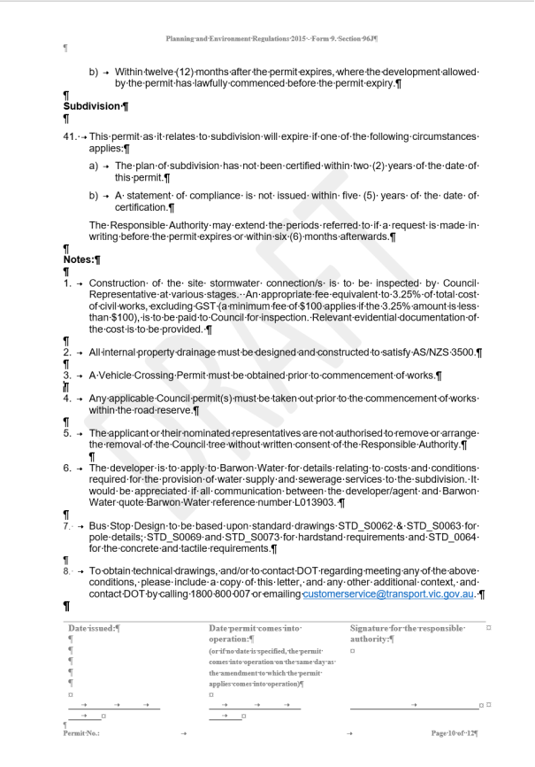 Planning Permit PP-6-2017 - page 10 of 12 pages