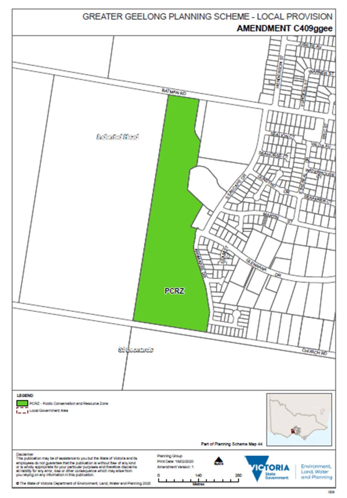 Part of Planning Scheme Map 44