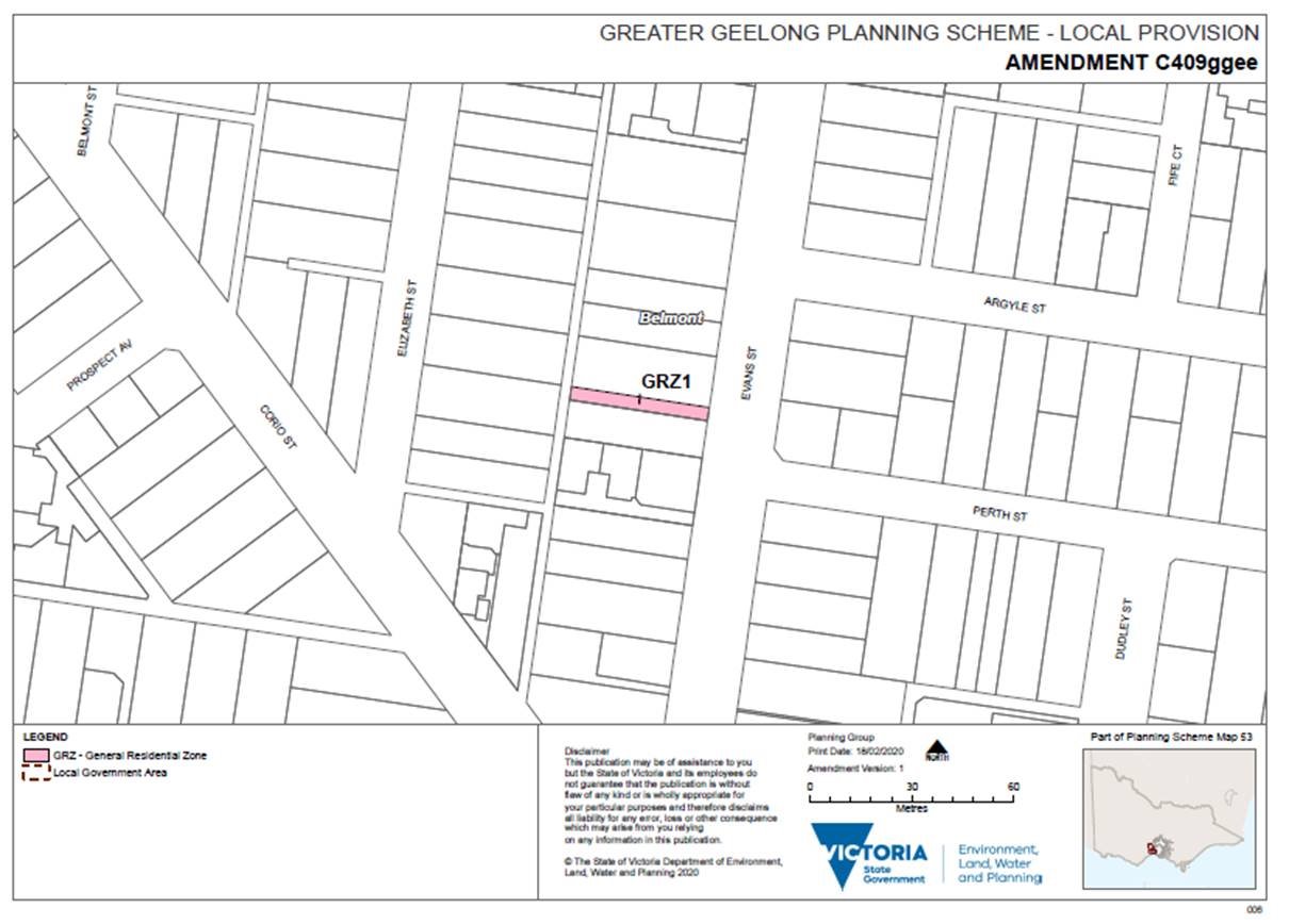 Part of Planning Scheme Map 53