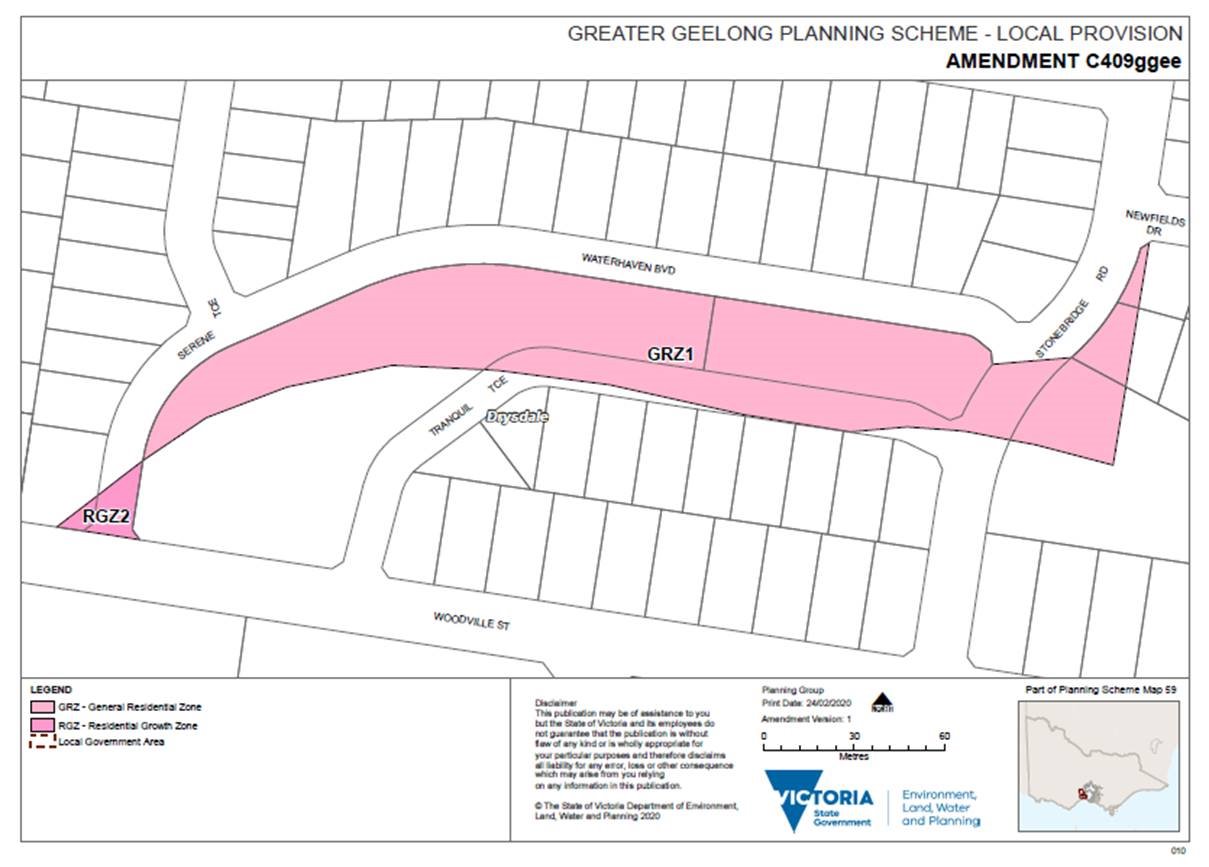 Part of Planning Scheme Map 59