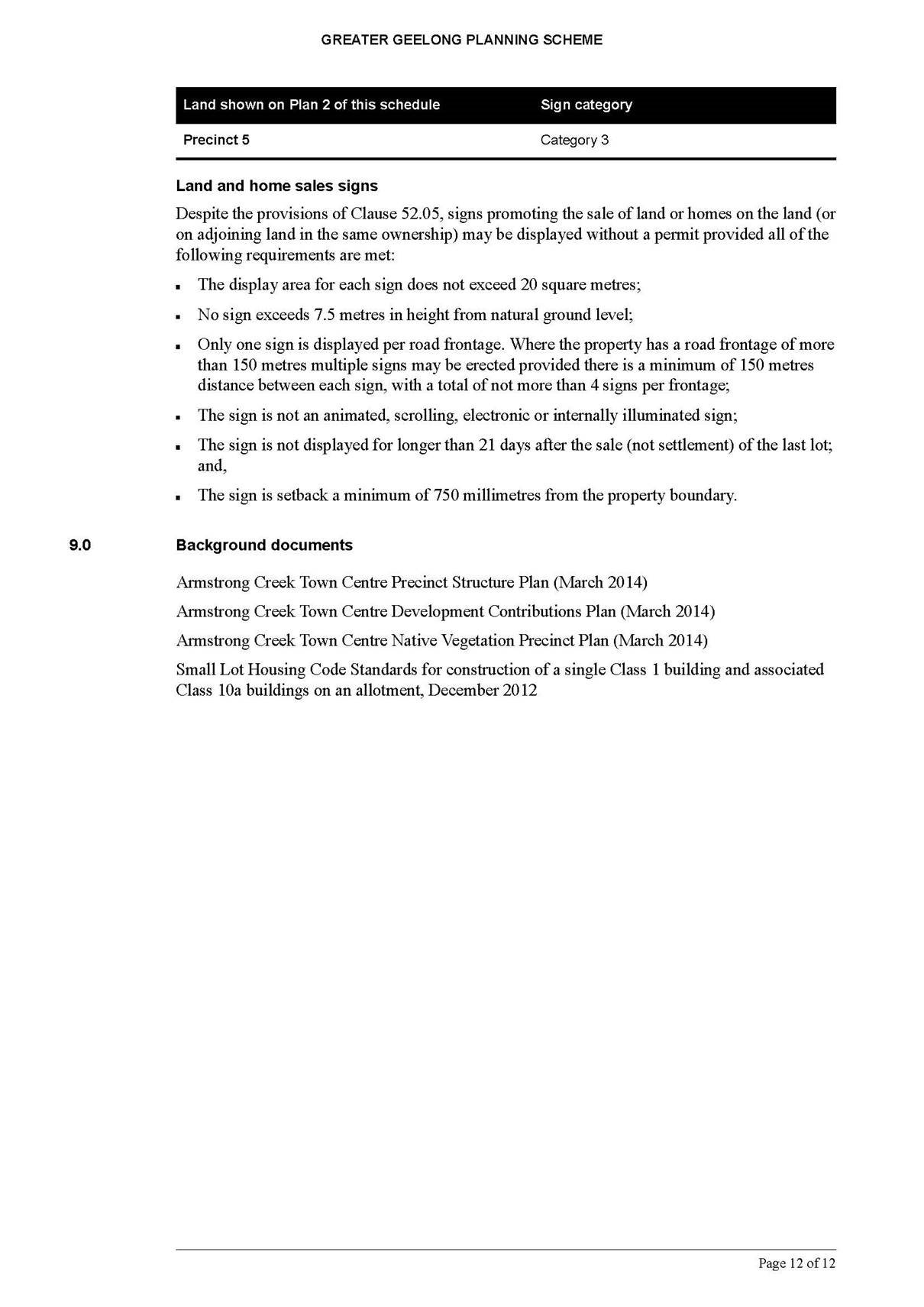 Schedule 5 page 12 of 12